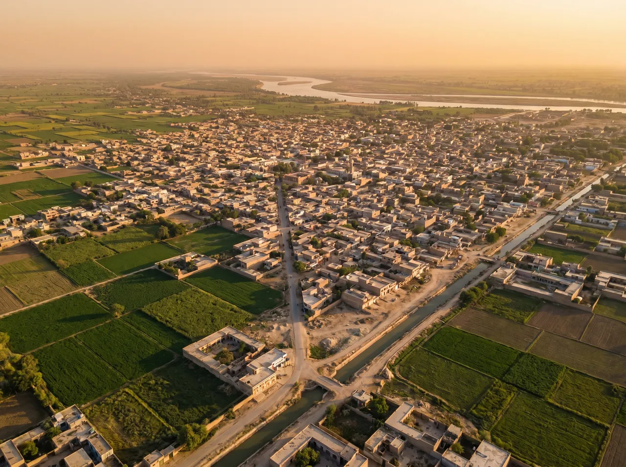 MacBook repair Larkana · aerial view of Larkana in upper Sindh · insured mail-in service to AppleForce Lahore