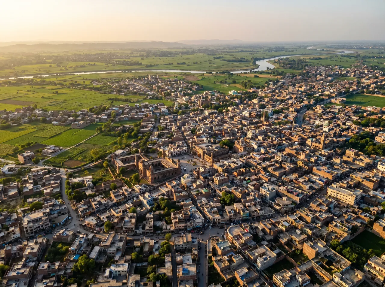 MacBook repair Sialkot · aerial view of Sialkot in northern Punjab · insured mail-in service to AppleForce Lahore